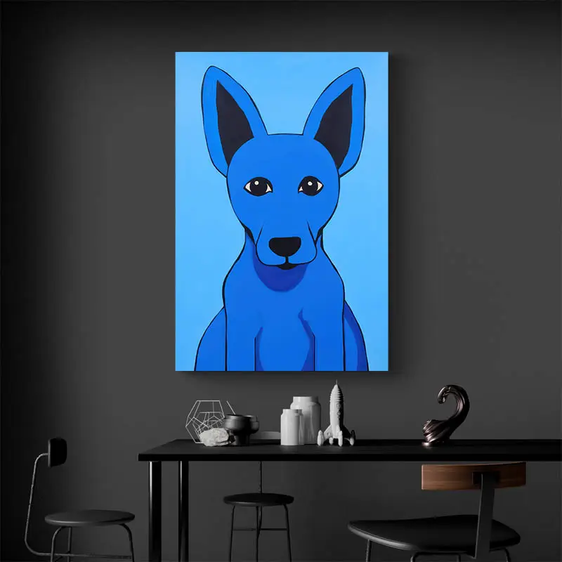 Tableau Chien Bleu
