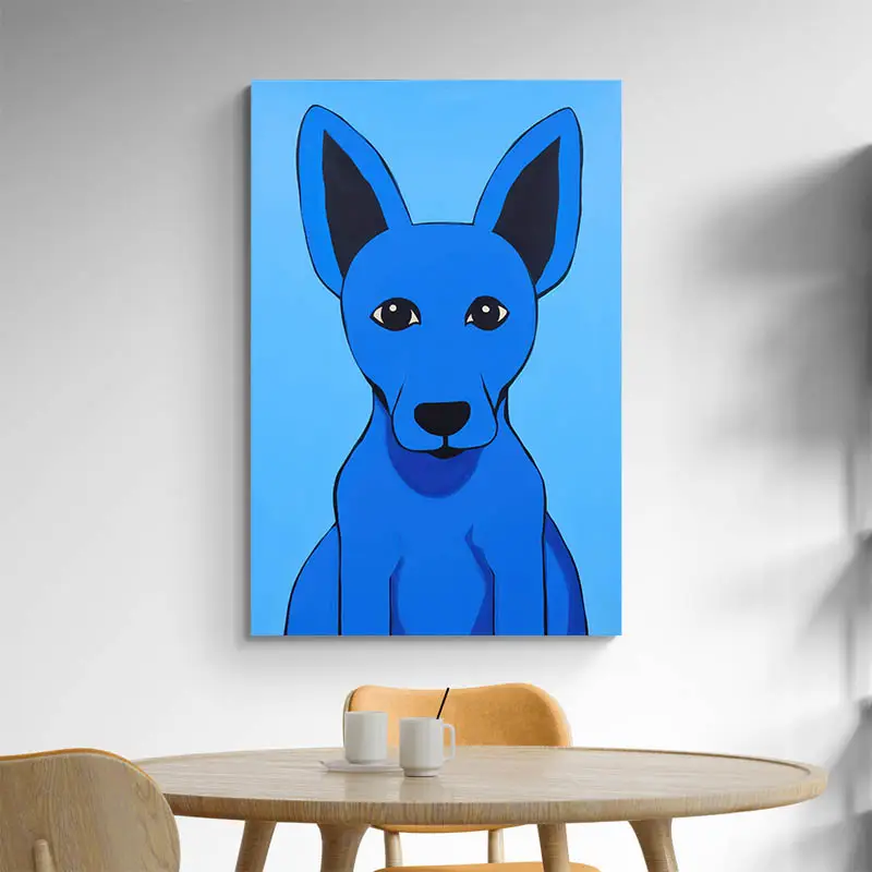 Tableau Chien Bleu
