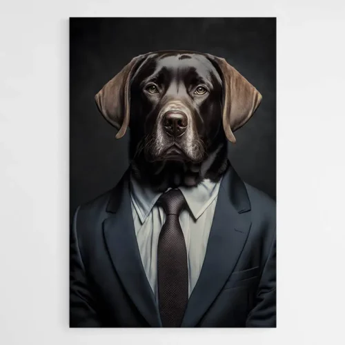 Tableau Chien Costume