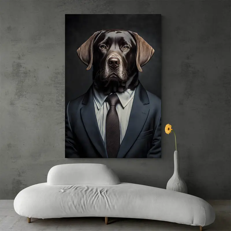 Tableau Chien Costume