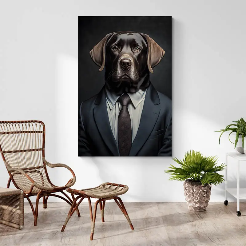 Tableau Chien Costume