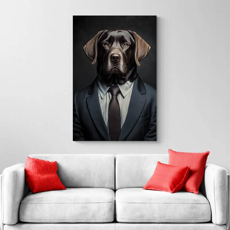 Tableau Chien Costume