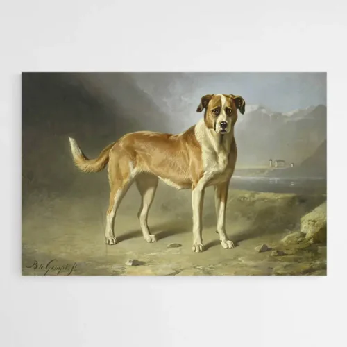 Tableau Chien Peinture