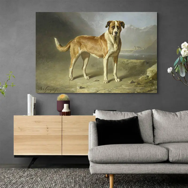 Tableau Chien Peinture