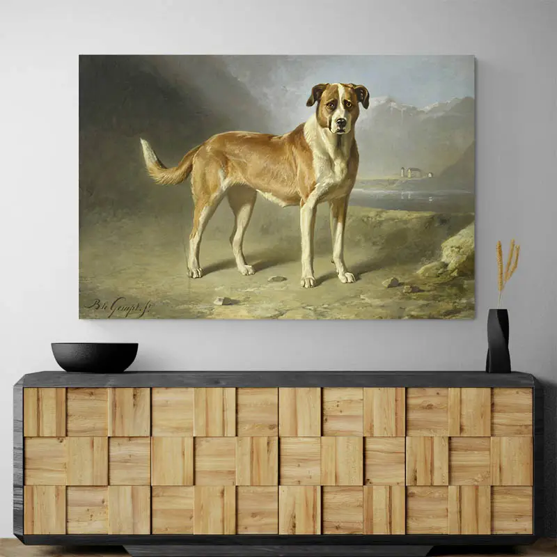 Tableau Chien Peinture