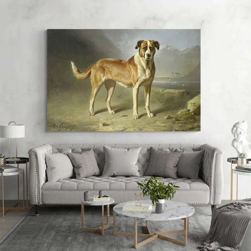 Tableau Chien Peinture