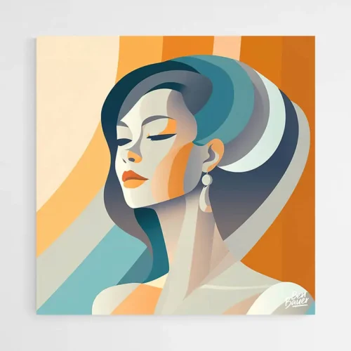 Tableau Coloré Femme