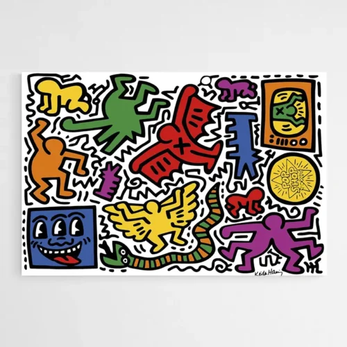 Tableau Colore Keith Haring