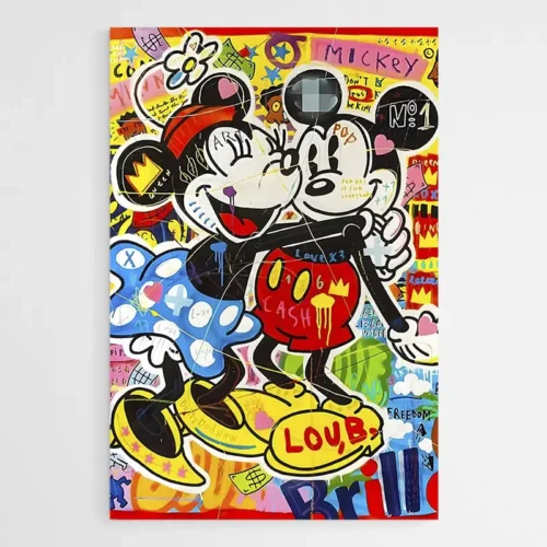 Tableau Colore Mickey Minnie