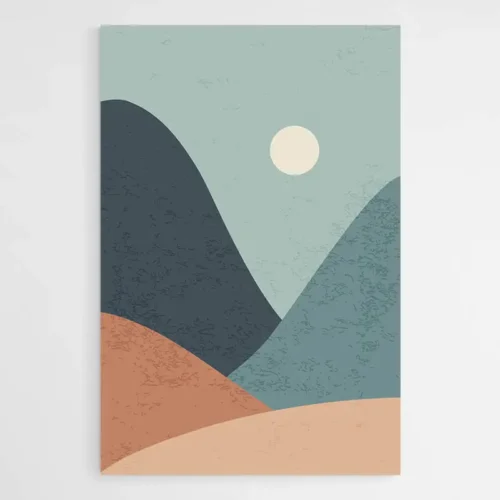 Tableau Contemporain Montagne