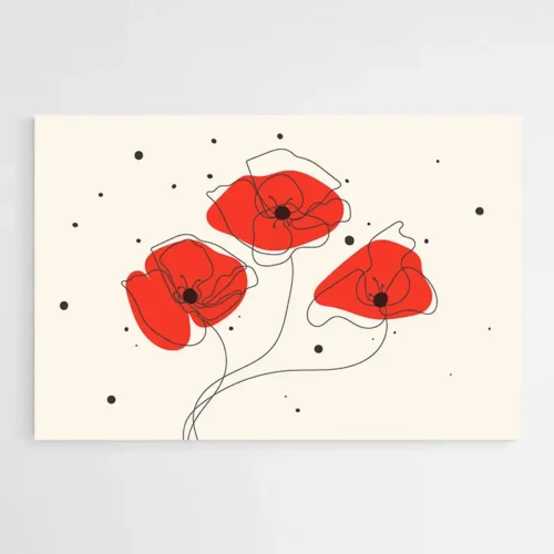 Tableau Coquelicots Moderne