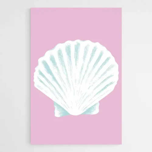 Tableau Coquillage Turquoise