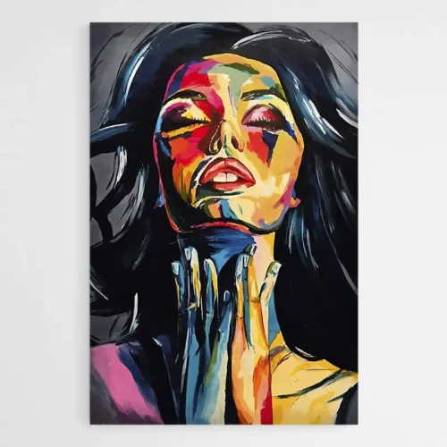 Tableau Corps de Femme Abstrait