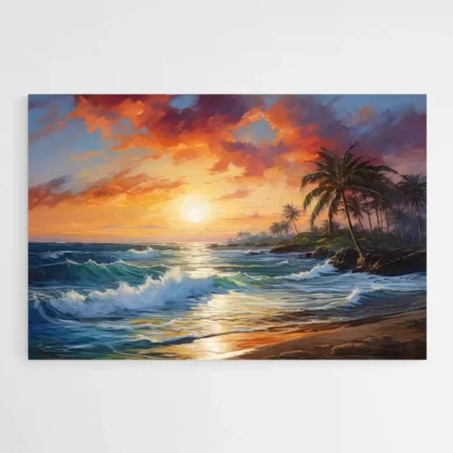Tableau Coucher de Soleil Mer