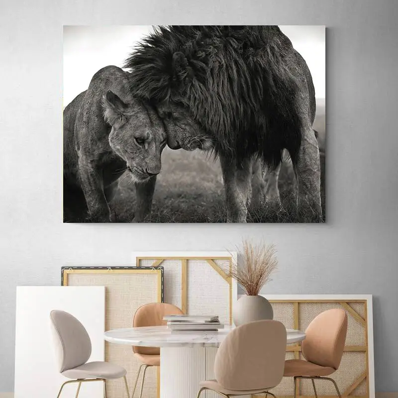 Tableau Couple Lion