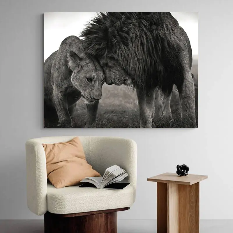 Tableau Couple Lion