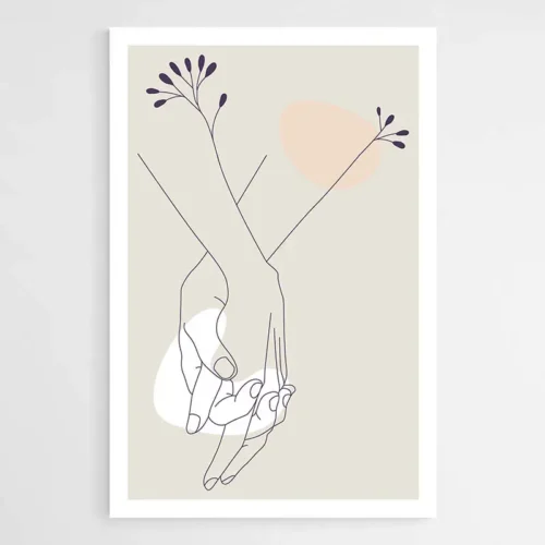 Tableau Minimaliste Couple