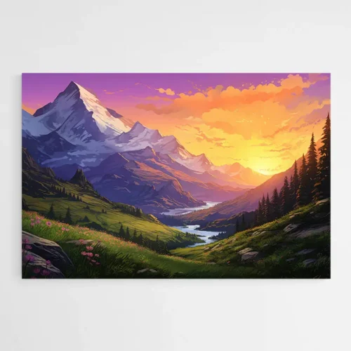 Tableau de Soleil Couchant