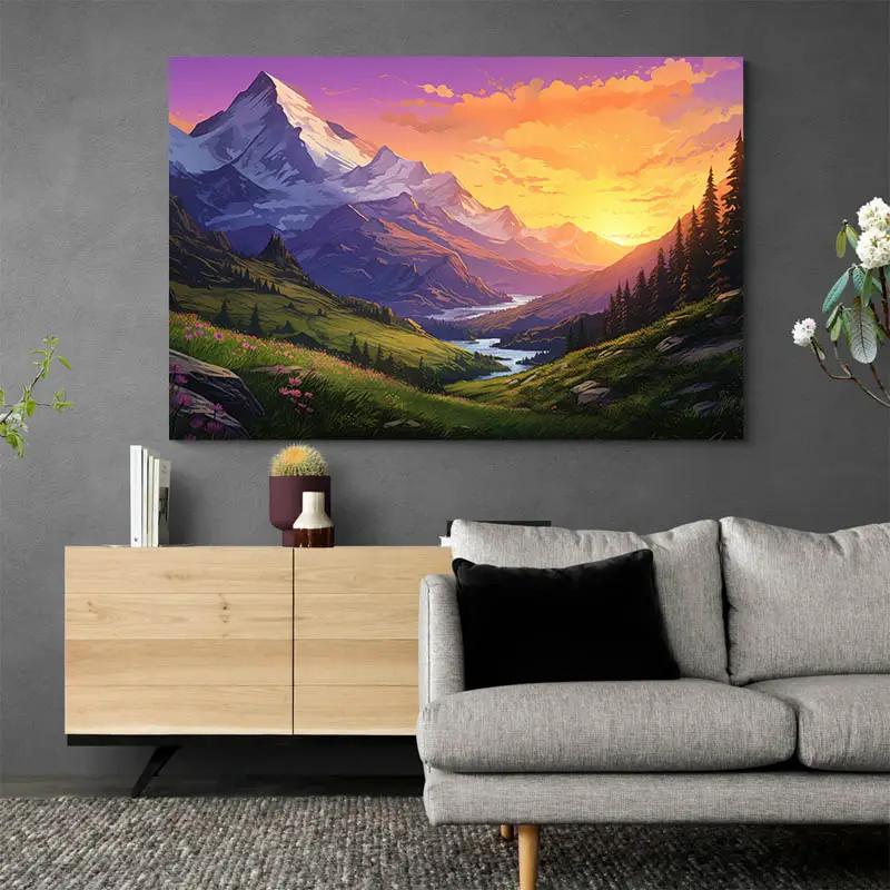 Tableau de Soleil Couchant
