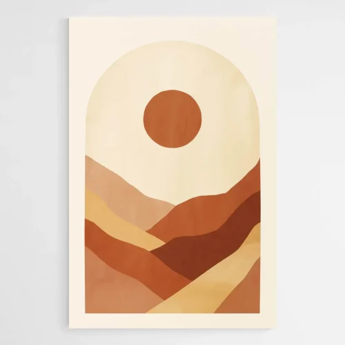 Tableau désert terracotta