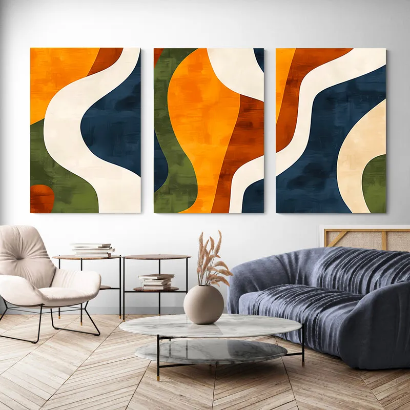 Tableau design triptyque