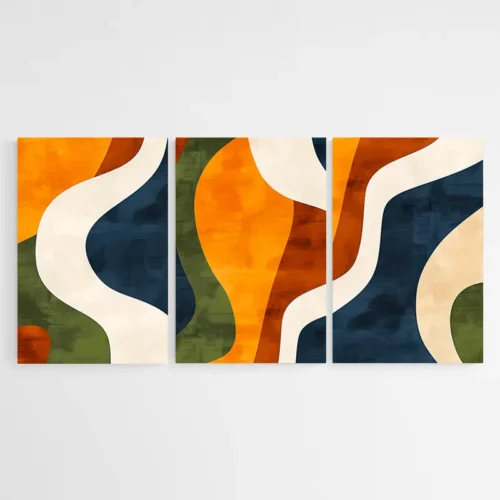 Tableau design triptyque