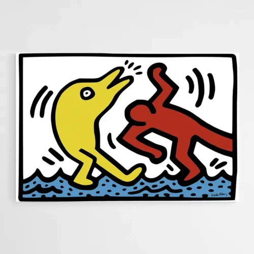 Tableau Dolphin Keith Haring