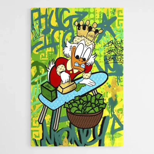 Tableau Donald Graffiti Vert