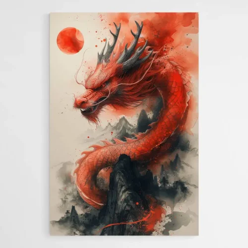 Tableau Dragon Japonais