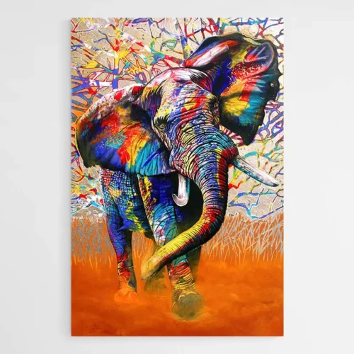 Tableau Éléphant Moderne