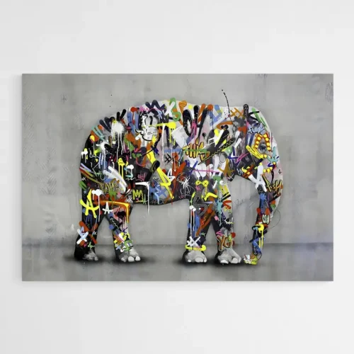 Tableau Elephant Street Art