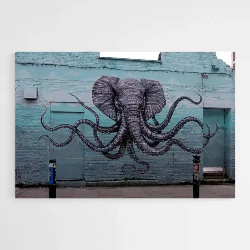 Tableau Éléphant Street Art