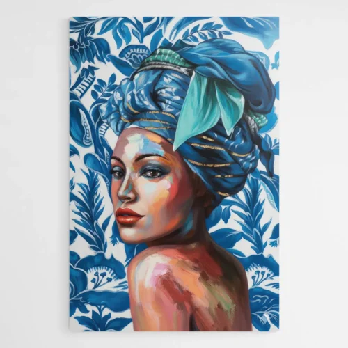 Tableau Femme Bleue