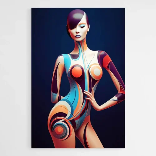 Tableau Femme Nue Abstrait