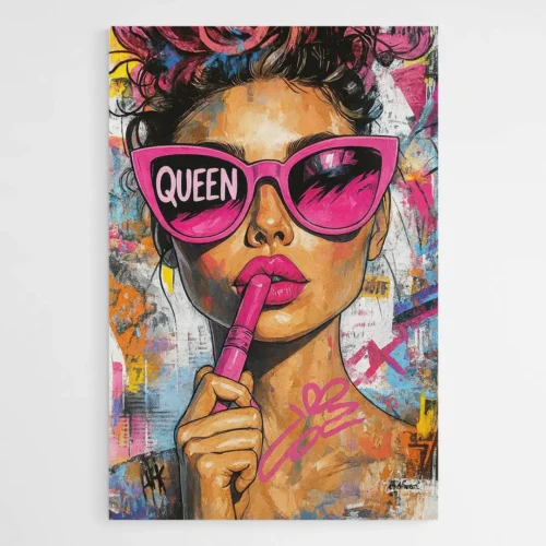 Tableau Femme Street Art