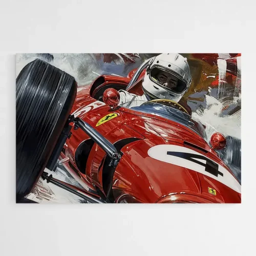 Tableau Ferrari Vintage Course