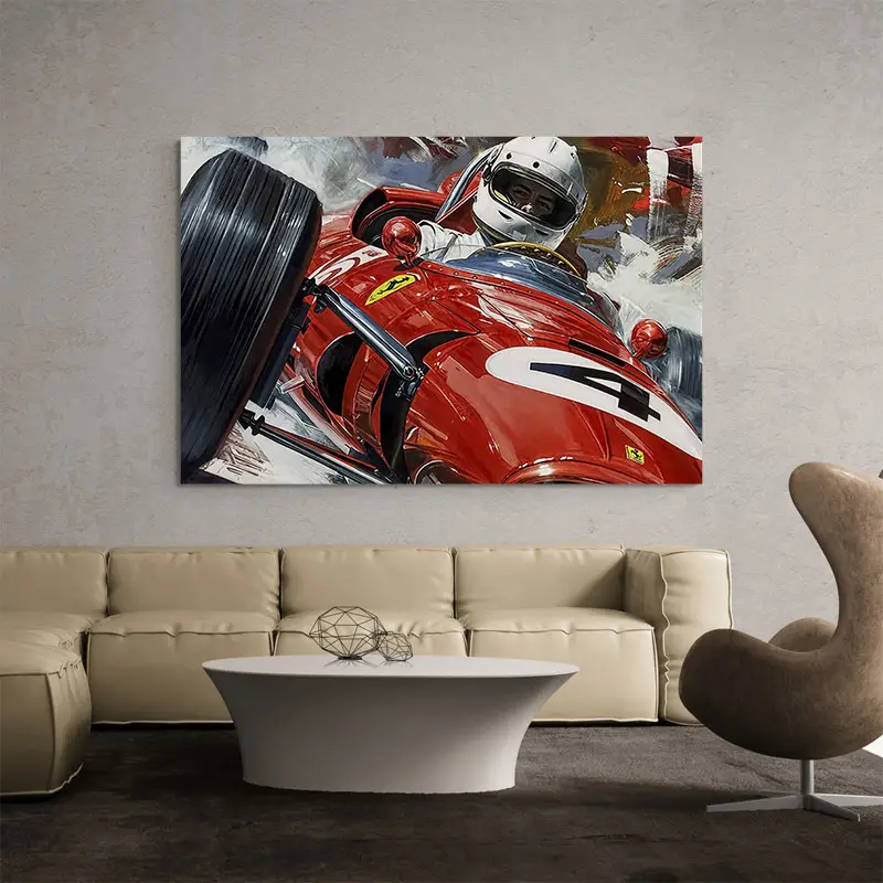 Tableau Ferrari Vintage Course