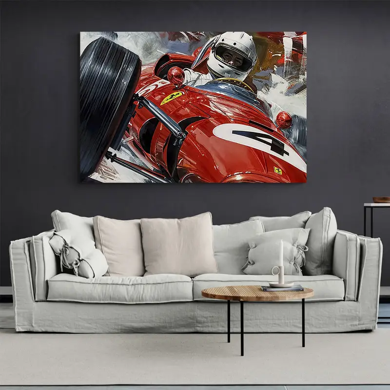 Tableau Ferrari Vintage Course