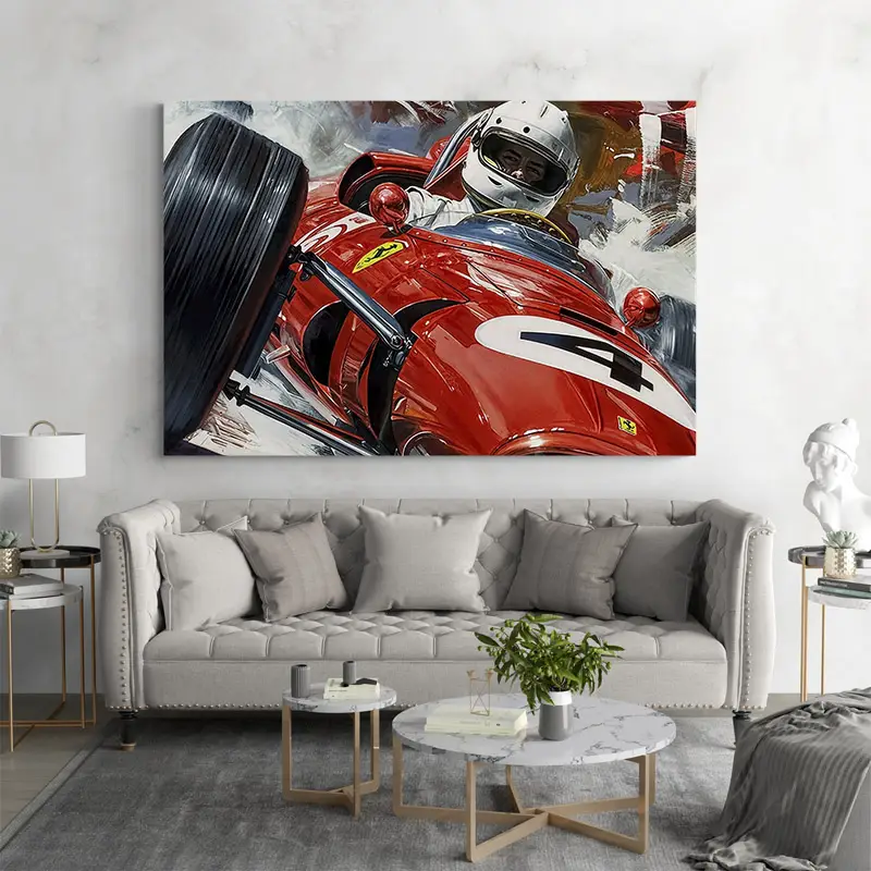 Tableau Ferrari Vintage Course