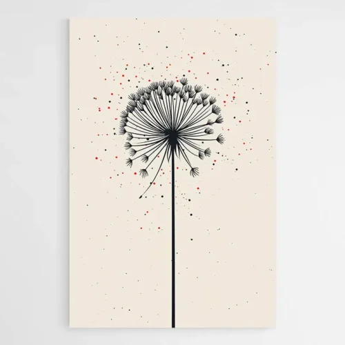 Tableau Fleur Minimaliste