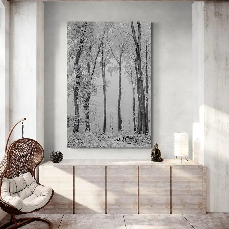 Tableau Forêt Enneigée
