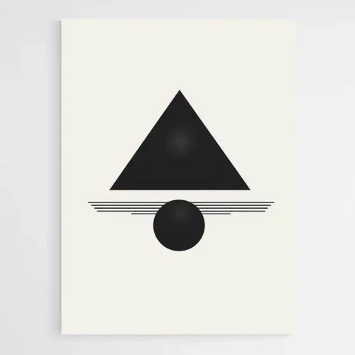 Tableau formes géométriques minimalistes