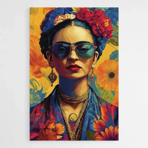 Tableau Frida Kahlo Multicolore
