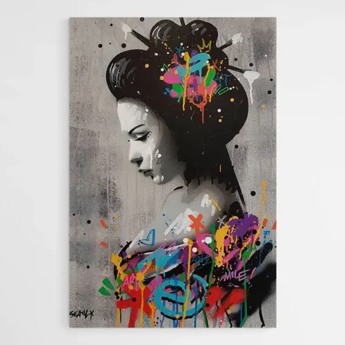 Tableau Geisha Moderne