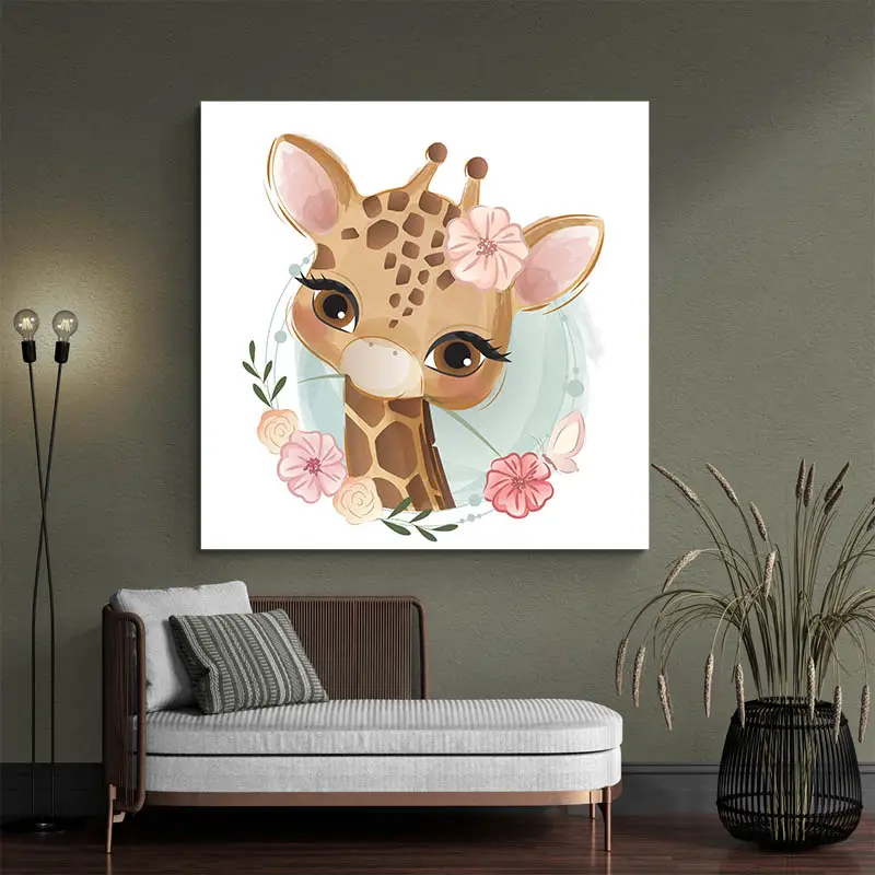 Tableau Girafe Enfant