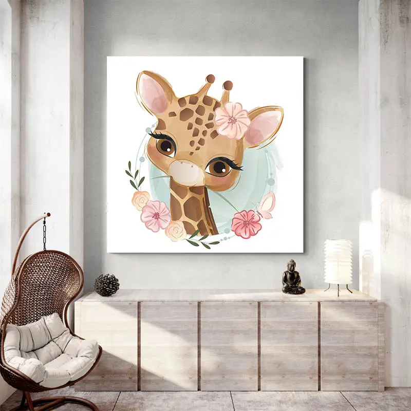 Tableau Girafe Enfant