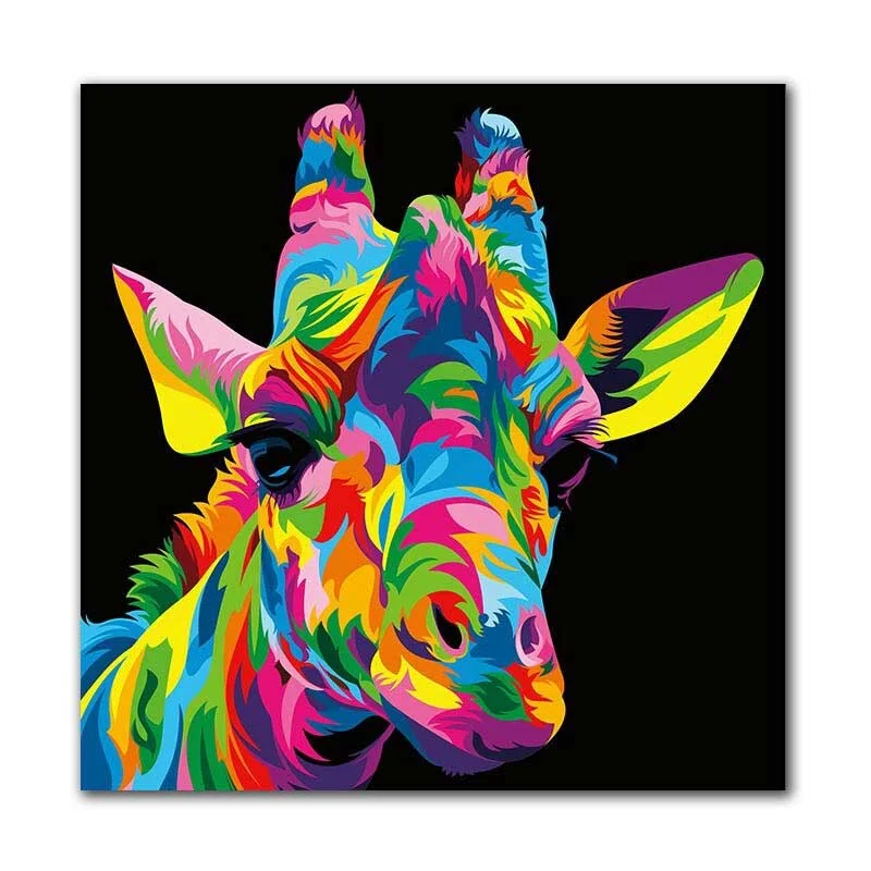 Tableau Girafe Pop Art