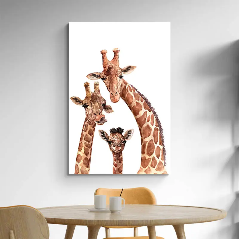 Tableau Girafe Rigolote