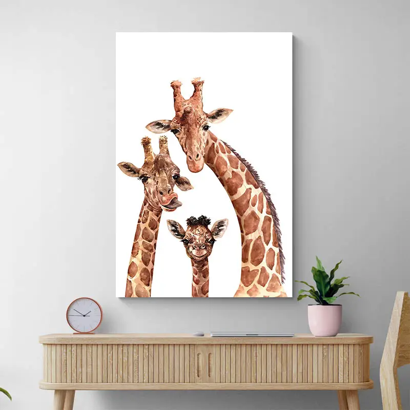 Tableau Girafe Rigolote