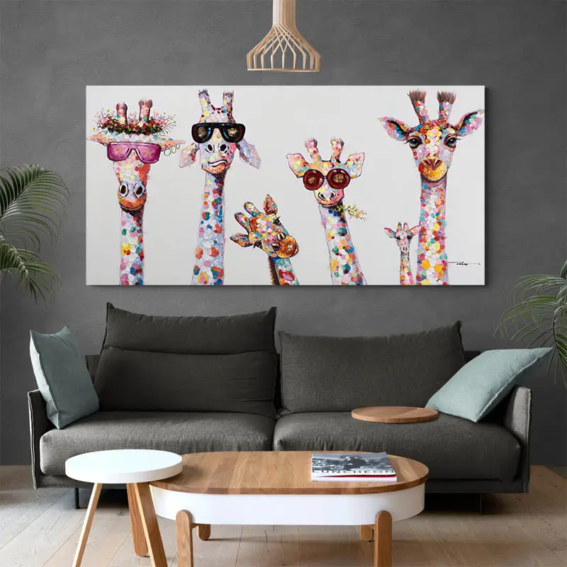 Tableau Girafes Lunettes